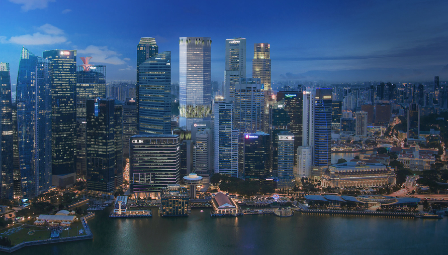 新加坡 CapitaSpring 摩天高樓，商業中心裡的人文綠意地標